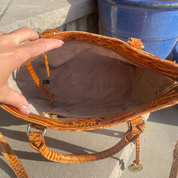 BRAHMIN MELBOURNE SATCHEL CROSSBODY Women's Shoulder Bag EUC - Picture 16 of 17